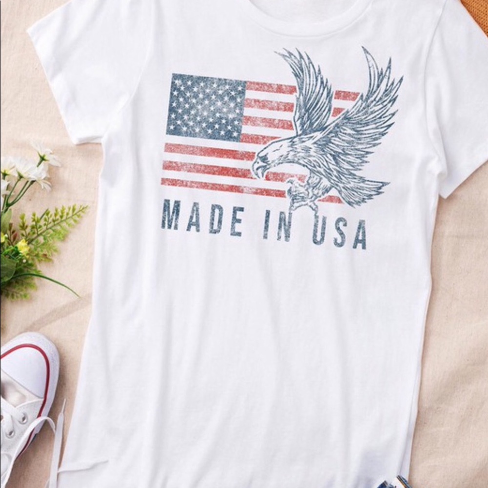 Made In The USA Graphic Tee Shirt S-M-L